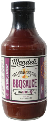 Mendel's Sweet & Tangy Competition Barbecue Sauce Bottle (18oz) | Kosher Gluten Free BBQ Sauce Bottles for When Only the Best BBQ Sauce Will Do!