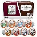 Fresh Roasted Coffee, The Great Eight, Flavored Coffee Pod Variety Pack Flavored K-Cup Pods for Keurig Brewers, Medium Roast, Kosher, 96 Count Loose