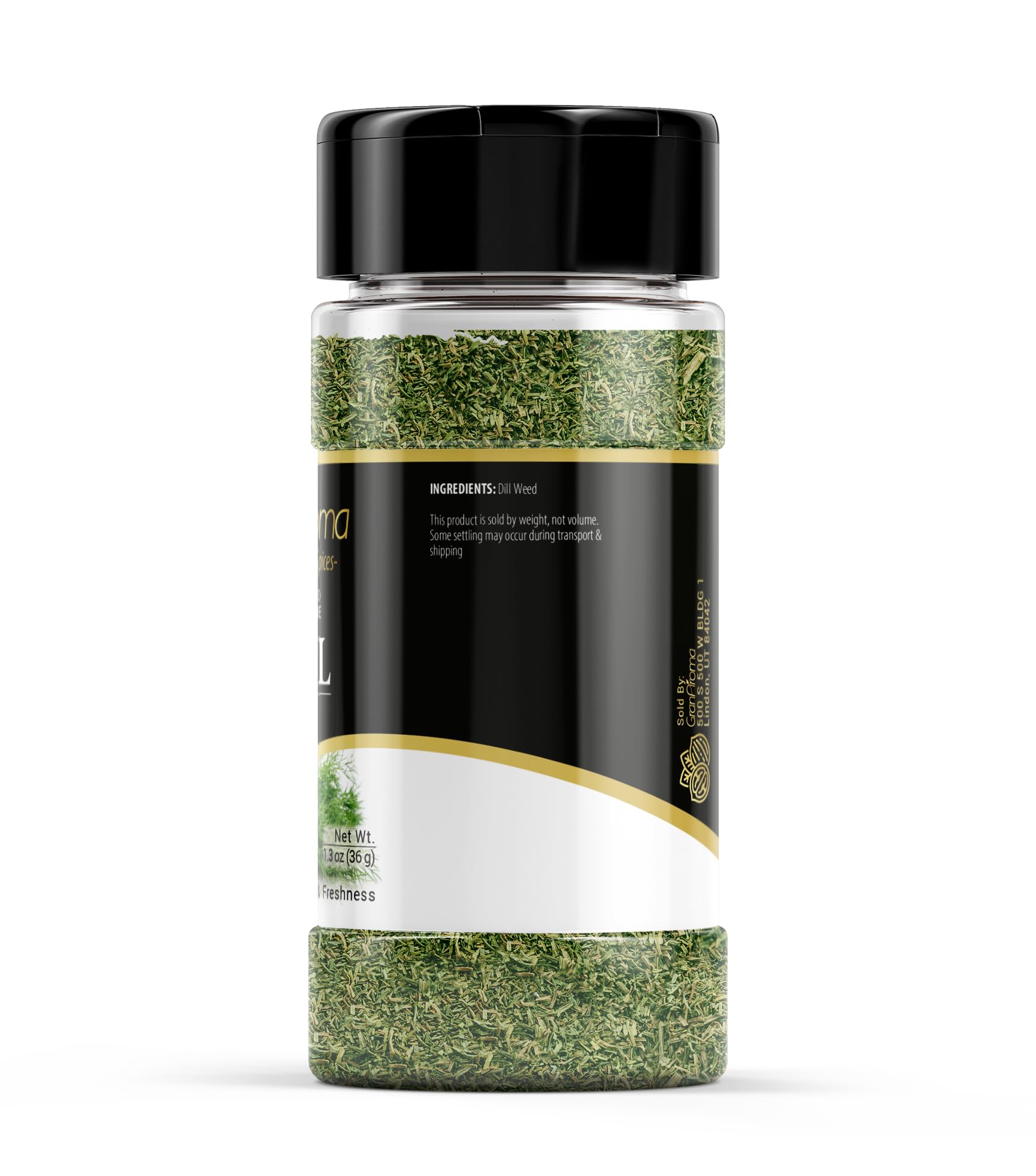GranAroma Dill Weed, 1.3 oz, Garnish, Light Taste, Pickling