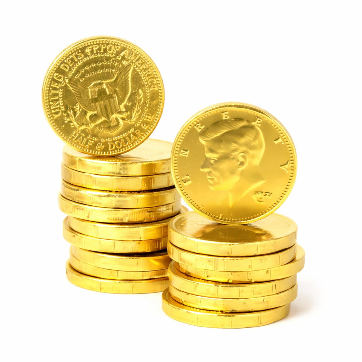 150ct Gold Foil Chocolate Coins Bulk - Gold Chocolate Coins for Pirate Party Favors, Candy Buffet, Treasure Hunt, Graduation & Wedding Gold Candy
