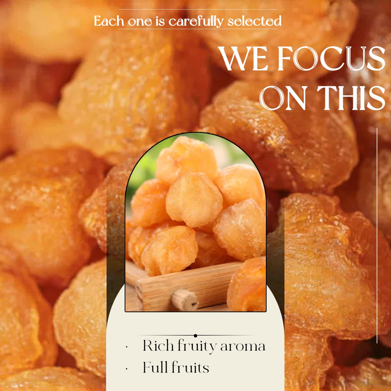 Premium dried longan (150g/5.2oz) Longan pulp | Lndividually packaged for easy storage | 100% natural | Suitable for tea, Baking and cooking.