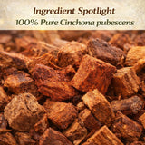 Quina Roja Herbal Tea (Red Cinchona Bark) - 4 oz (113 g) - 100% Natural, Vegan, Non-GMO, Gluten-Free, Wildcrafted Herbal Tea - Crafted by Nature