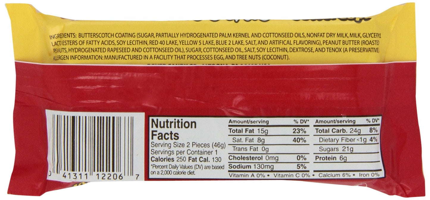 Boyer Candy Co Butterscotch Peanut Butter Smoothie Cup, 1.6 Ounce (Pack of 24)