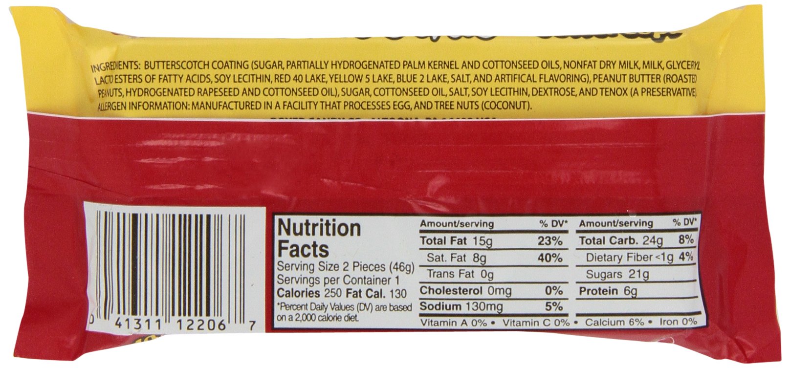 Boyer Candy Co Butterscotch Peanut Butter Smoothie Cup, 1.6 Ounce (Pack of 24)
