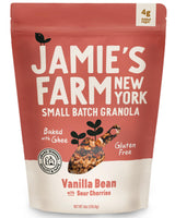 Jamie's Farm, Vanilla Bean with Sour Cherries Granola, Gluten-Free, Baked with Ghee (8oz Bag)