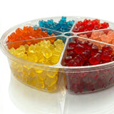 Carlotta's Bakery Gourmet Gummy Bear Tray | 2.4 lbs Gummy Candy Assortment with Premium Fruit Flavors | Perfect for Gifting & Sharing | 6-Compartment