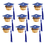 50Pcs Blue Graduation Cap Chocolate Decorations, 2026 Graduation Decor