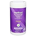 Method All-Purpose Cleaning Wipes, French Lavender, Multi-Surface, Compostable, 70 Count (Pack of 1)