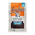 Archer Jerky Grass Fed Beef Jerky - Beef Snack Bags Bulk, Individual Packs, Protein Snack, Gluten Free, No Nitrates, Natural Ingredients - Original