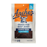 Archer Jerky Grass Fed Beef Jerky - Beef Snack Bags Bulk, Individual Packs, Protein Snack, Gluten Free, No Nitrates, Natural Ingredients - Original