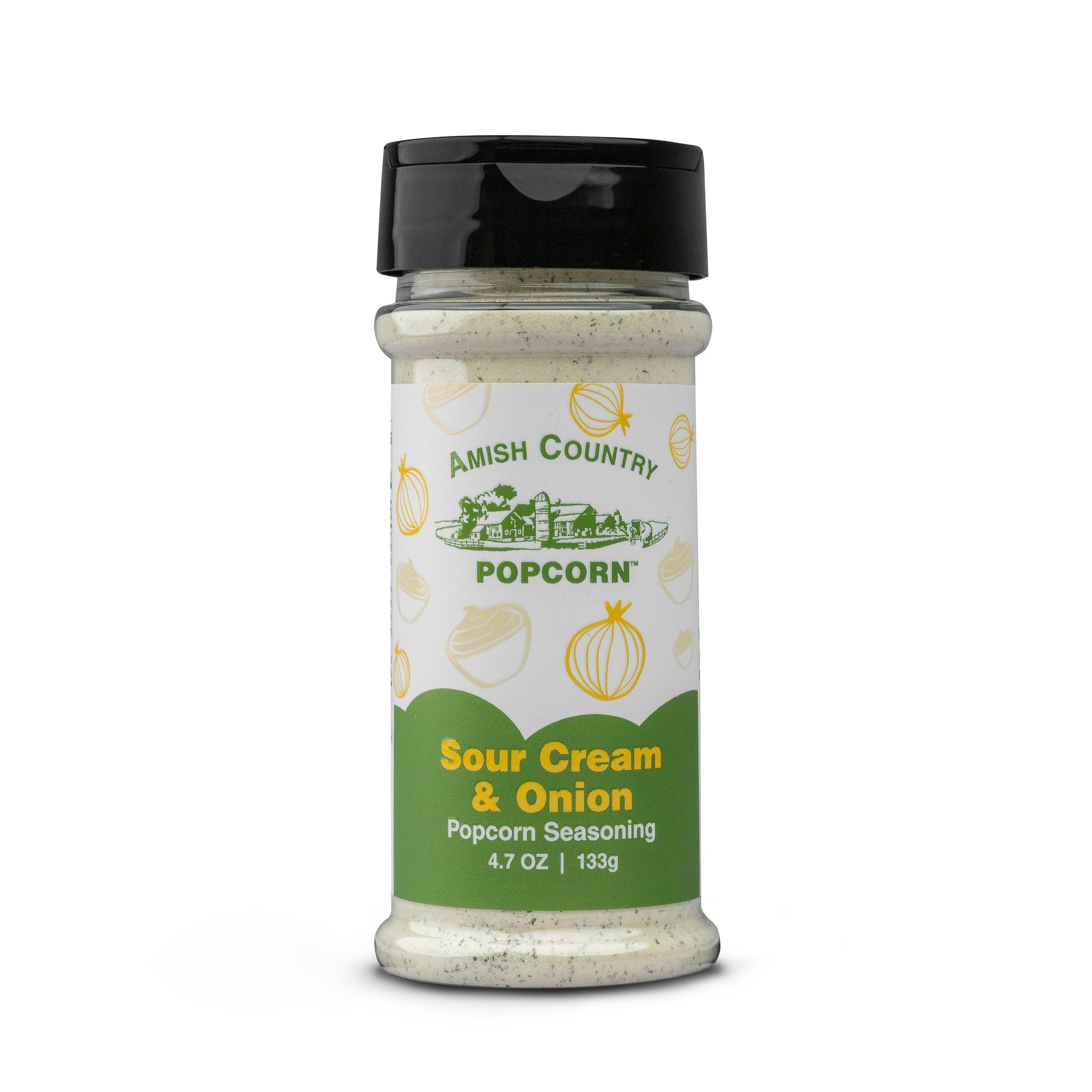 Amish Country Popcorn | Seasoning Variety Pack | 5 Bottles | Ballpark Buttersalt, Cheddar Cheese, White Cheddar, Ranch, Sour Cream and Onion | Old