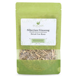 Biokoma Siberian Ginseng Root 50g (1.76 oz) Eleuthero senticosus - Dried Cut Energy Boost Wellness Support Herbal Tea Caffeine-Free Resealable