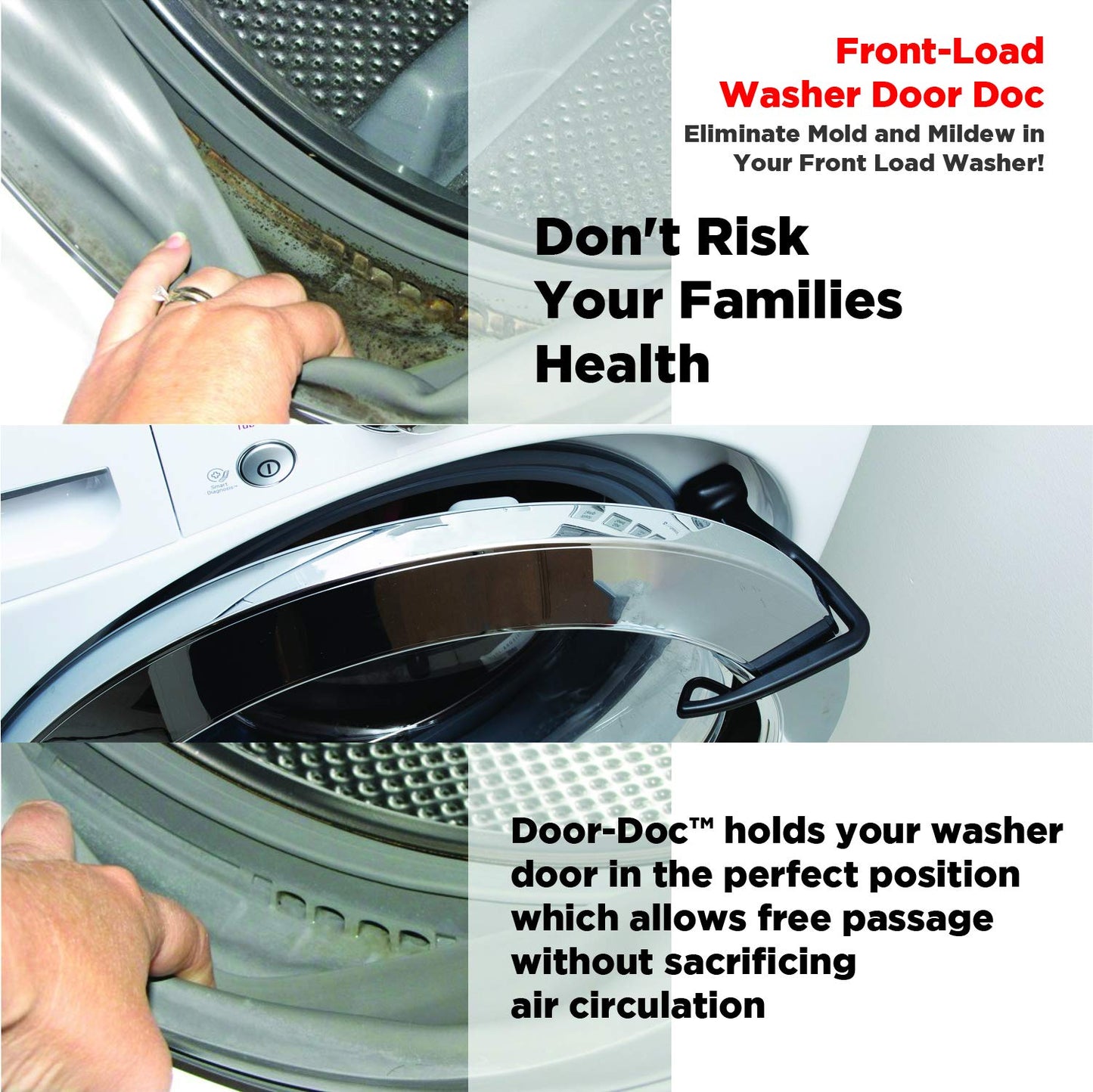 Door-Doc. Your washing machine NEEDS this, your family deserves fresh laundry, free of odor causing moisture! Stop washer odors for GOOD Simple fix