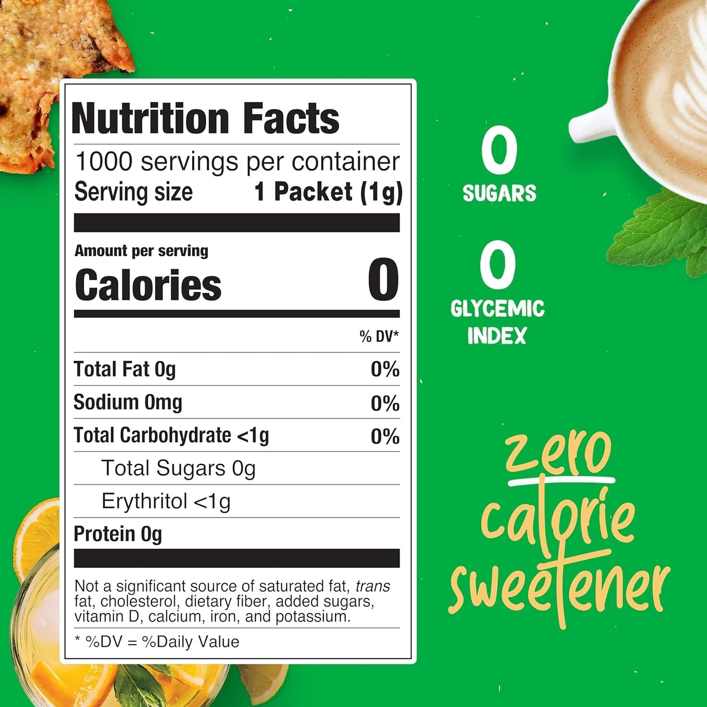 Pyure Organic Stevia Packets | Zero Calorie Sweetener for Coffee, and Baking | Granulated Stevia Sugar Substitute | Plant-Based, Keto, Diabetic & Paleo Friendly | USDA Organic, Non-GMO | 1000 Packets