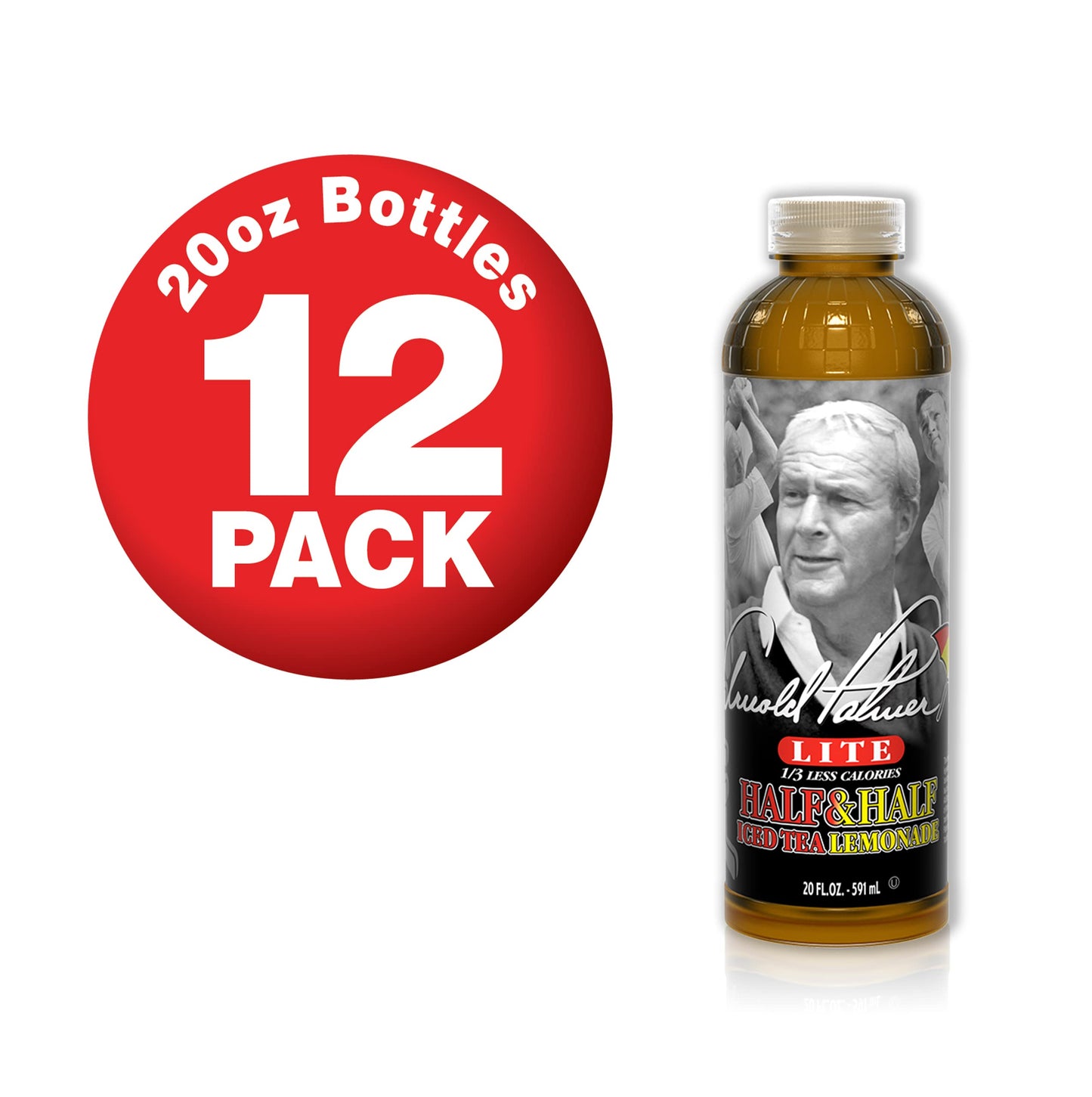 AriZona Arnold Palmer Half and Half, 20 Fl Oz (Pack of 12)