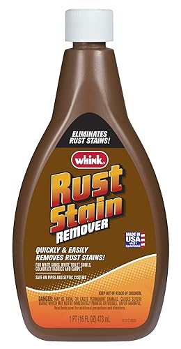 Rust-Oleum Whink Rust Stain Remover | Heavy-Duty Iron Stain Remover for White Toilets & Sinks, Colorfast Fabric & Carpets | 16 oz