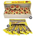 De La Rosa Marzipan Peanut Classic Mexican Candy (30 pieces) and Dulce de Tamarindo Classic Pulparindo (20 pieces)