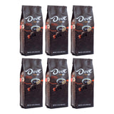 Dove Coffee, Dark Chocolate Candy Flavored Ground Coffee - 10 Ounce Bag (Case of 6)