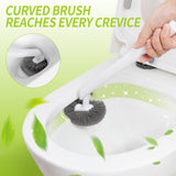 IVYROLL Toilet Brush and Plunger Set Hidden, S-Shaped Toilet Brush Plunger Combo, Perfect for Homes, Apartments & Bathrooms