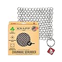Knapp Made Original CM Scrubber 4" Chainmail Scrubber - Cleaner for Cast Iron, Stainless Steel, Hard Anodized Cookware and Other Pots & Pans