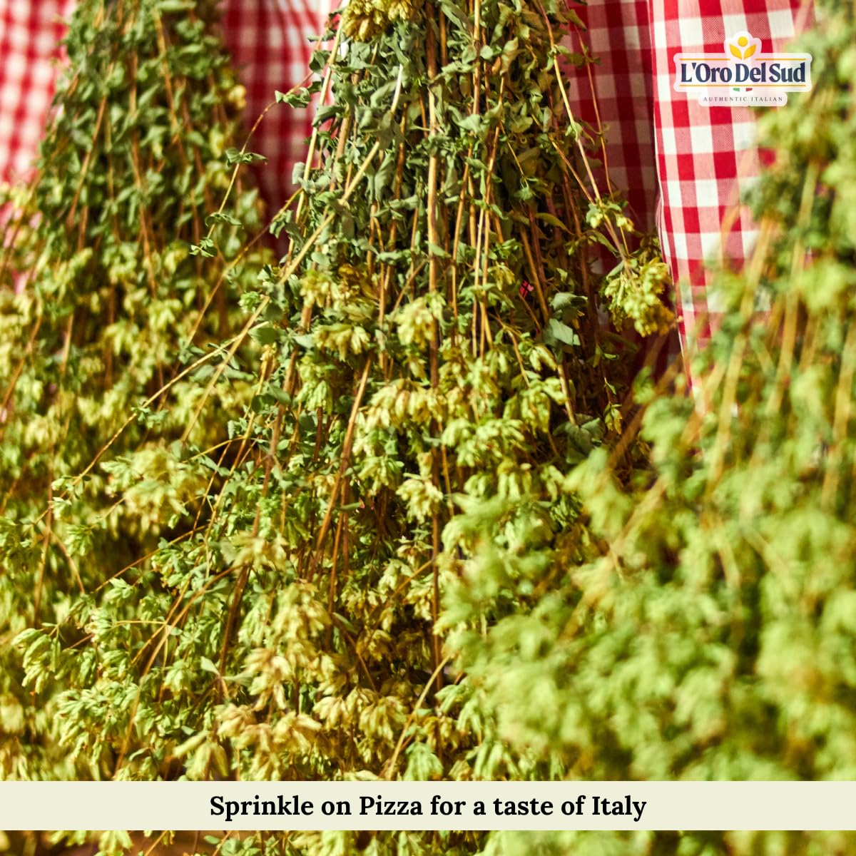 Oregano, Dried Sicilian Oregano on the Stem, Product of Italy, 1.4 oz (40 g), All Natural, Non-GMO, Product of Italy, L'Oro del Sud
