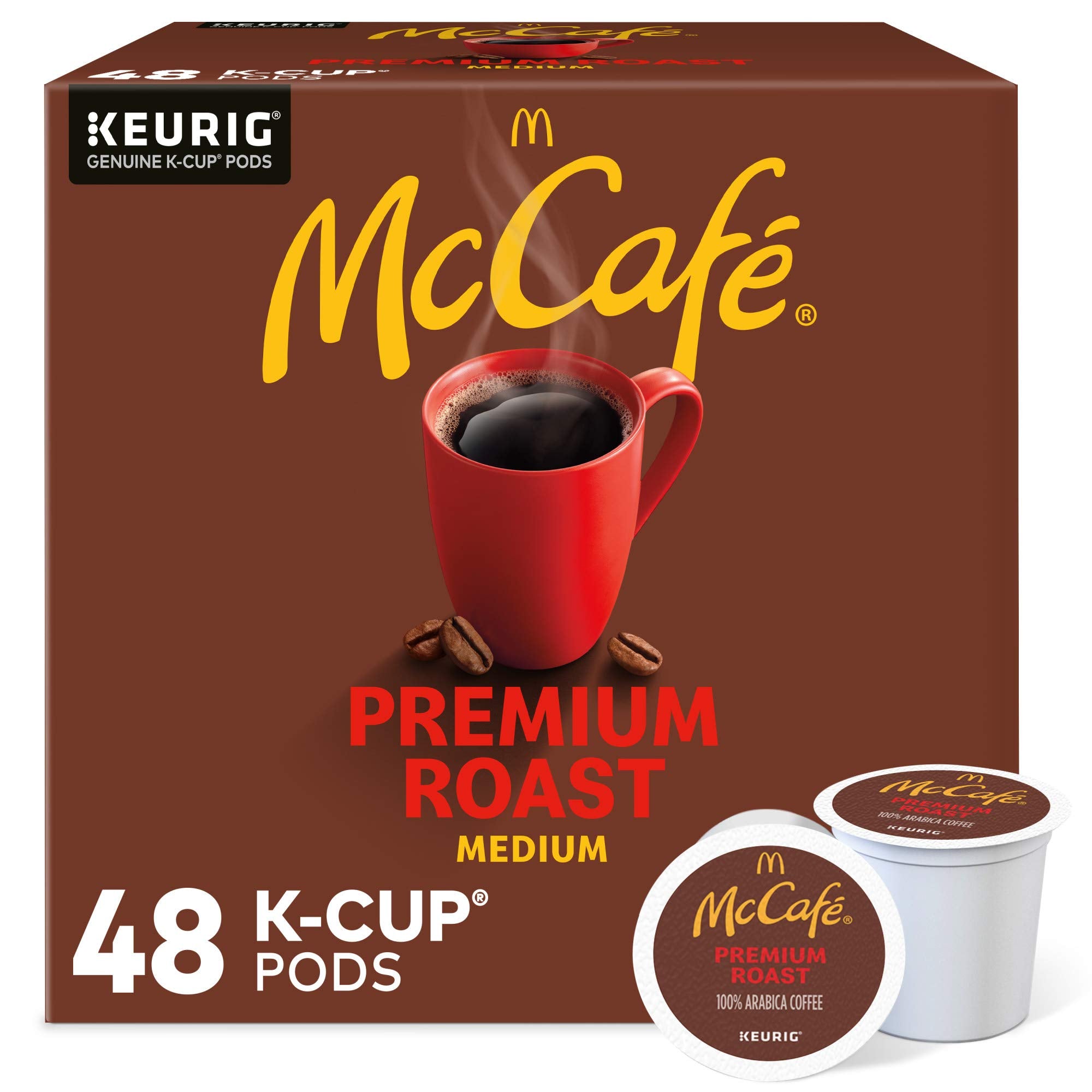 McCafé Premium Roast, Keurig Single Serve K-Cup Pods, Medium Roast Coffee Pods, 48 Count