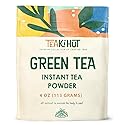TEAki Hut Instant Green Tea Powder, Refreshing Unsweetened Drink mix, Premium Green Tea Instant Powder for Beverages, Smoothies or Baked Goods, Great
