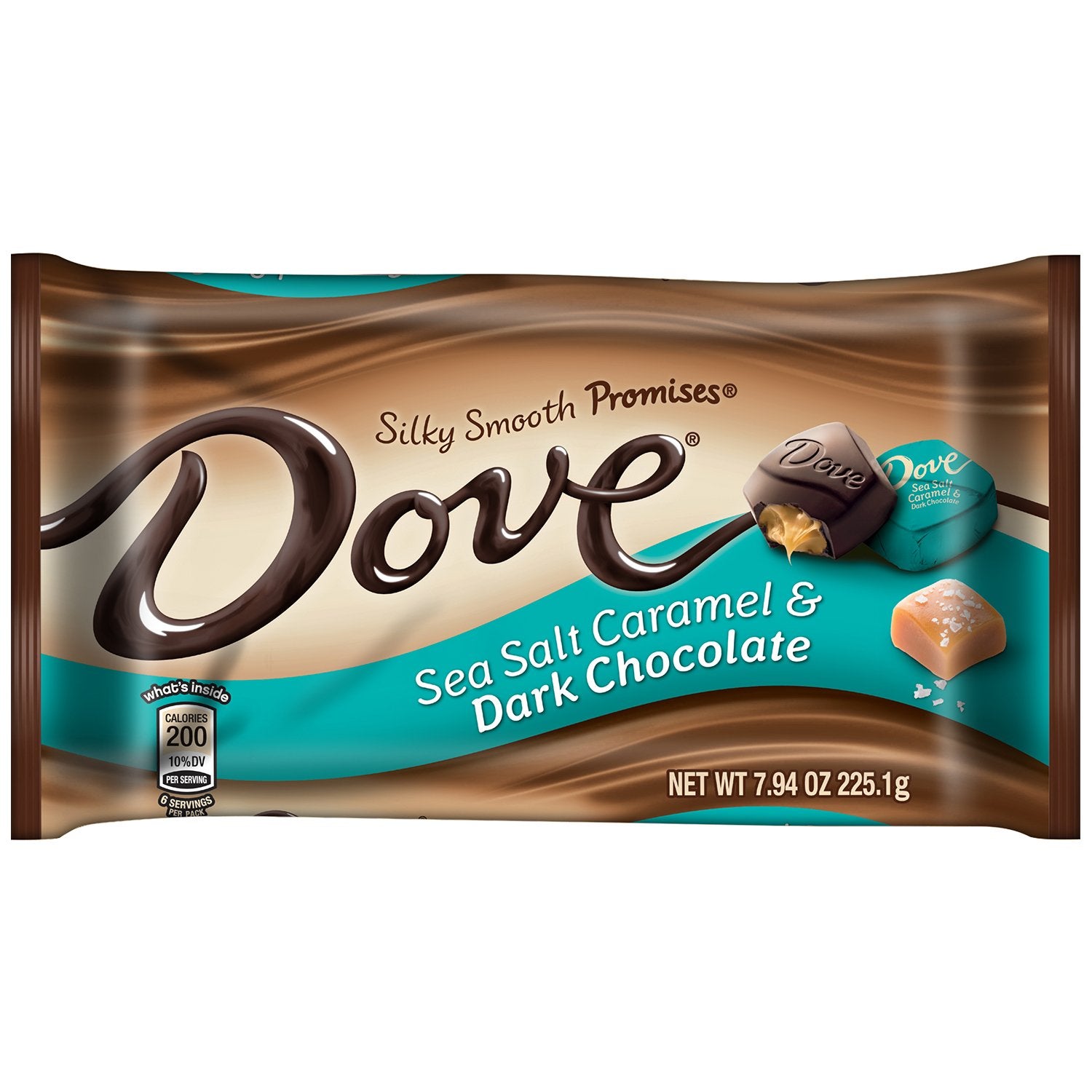 Dove Promises Sea Salt Caramel & Dark Chocolate Candy 7.94-Ounce Bag