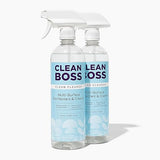 CleanBoss Botanical Disinfectant - 24 oz (Pack of 2) - Multi-Surface Cleaner - Kills 99.9% of Germs + Cold & Flu Viruses - Fresh Thyme Scent - No