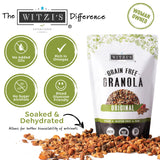 Witzi's Grain Free Granola, Original, 5oz (Pack of 3), Made with Almonds, Apples & Cinnamon, Vegan, Keto, Gluten Free, Healthy Snack