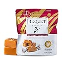 Béquet Salted Butterscotch Caramels - Soft, Individually Wrapped Gourmet Butterscotch Candy, Gluten?Free & Kosher - 24 oz Resealable Pouch
