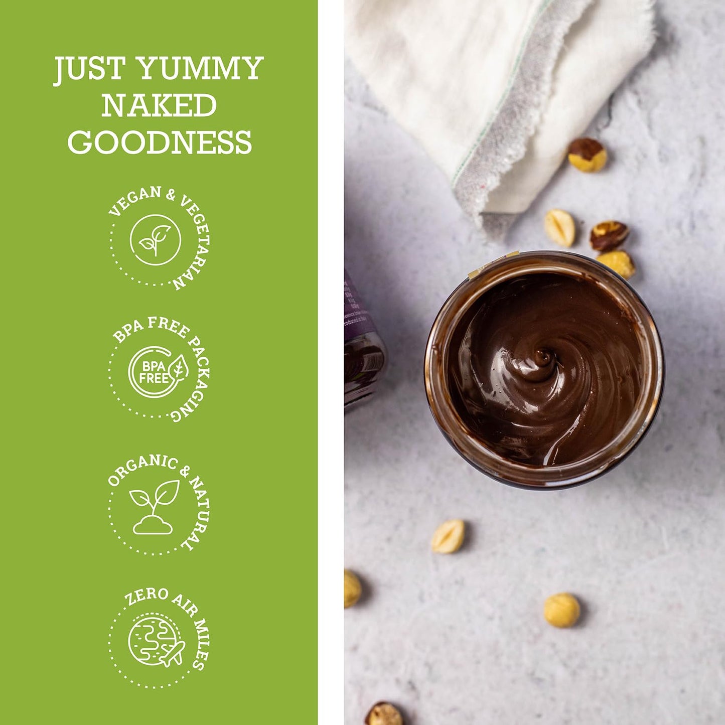 Mr Organic Dark Chocolate & Hazelnut Spread 200g