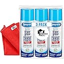 The Award Box Sprayway Glass Cleaner Foam Action Cleaner 19 oz. with Cleaning Cloth in Packaging (3 Pack)