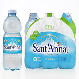 Sant'Anna Still Mineral Water, 16.9 Fl Oz Bottles (6-Pack) | Pure Italian Alps Mountain-Fresh Drinking Water | Natural Functional Drink | Sodium-Free