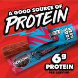 Jack Link's x MrBeast Original Mini Beef Jerky Sticks - Individually Wrapped Protein Snacks - 6g Protein per Serving - Made with 100% Real Beef - (12