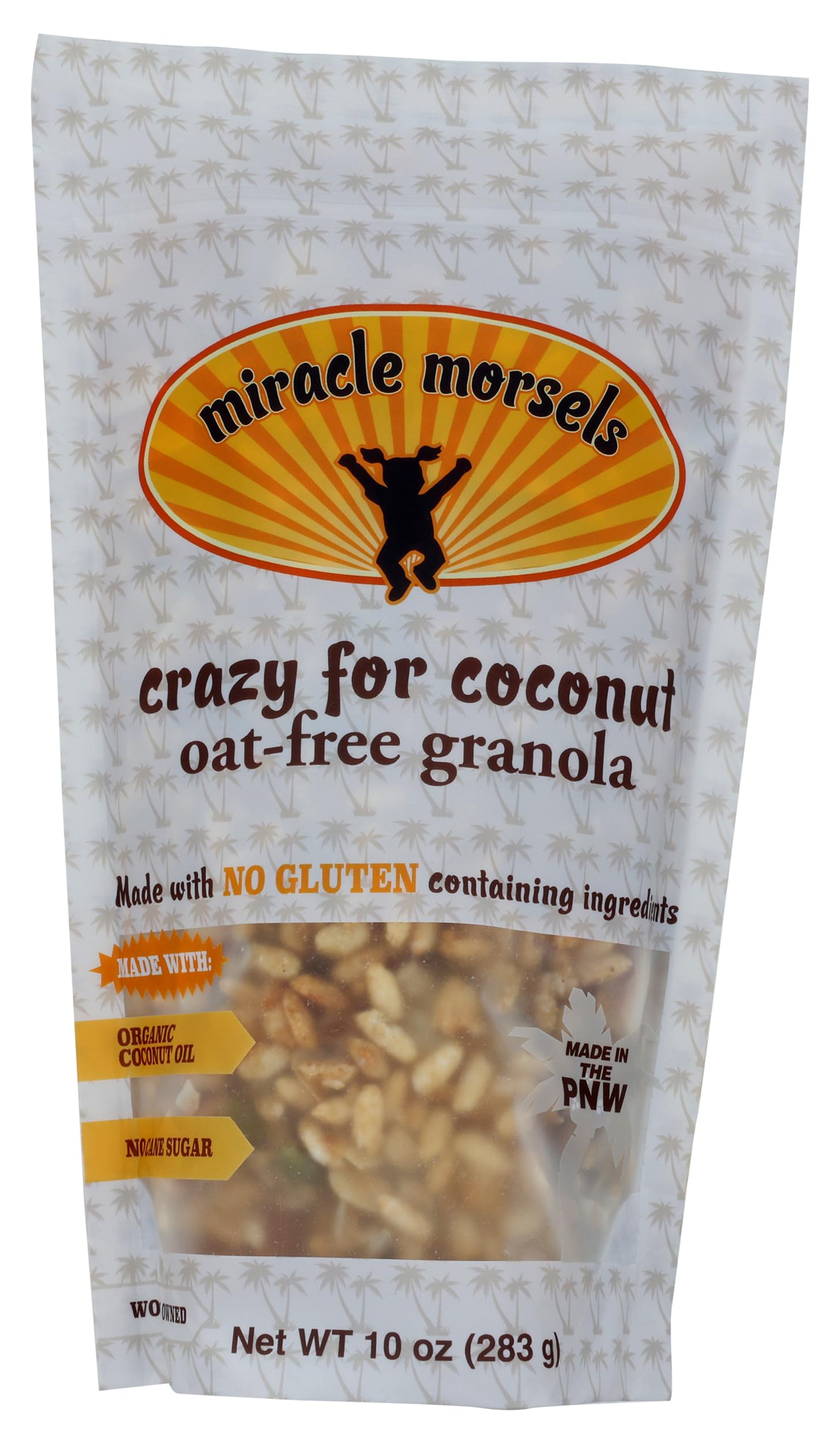 Miracle Morsels, Crazy For Coconut Oat Free Granola, 10 Ounce