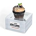 Ilyapa 50 Pack 4.5 Inch Disposable Dessert Plates, Plastic Clear Party Sets for 50 Guests, Clear Appetizer, Cake Plates 4.5", Party & Dinner
