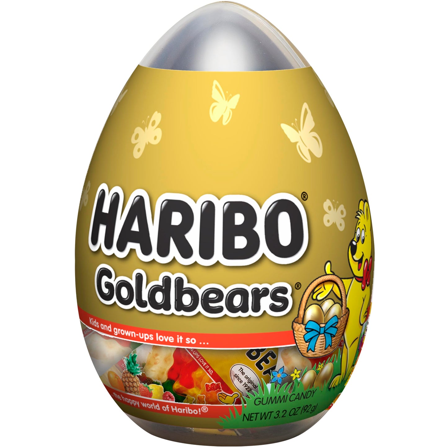 Haribo Gummi Candy | Easter Limited Edition | Goldbears in an Egg | Original Flavors, 3.2 oz.
