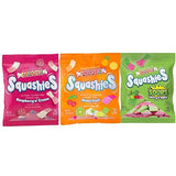 Smarties Squashies Foam Gummy Candies - Raspberry & Cream, Mixed Fruit, Sour Cherry & Apple - Peanut Free & Gluten Free Soft Chewy Candy for Parties