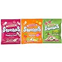 Smarties Squashies Foam Gummy Candies - Raspberry & Cream, Mixed Fruit, Sour Cherry & Apple - Peanut Free & Gluten Free Soft Chewy Candy for Parties