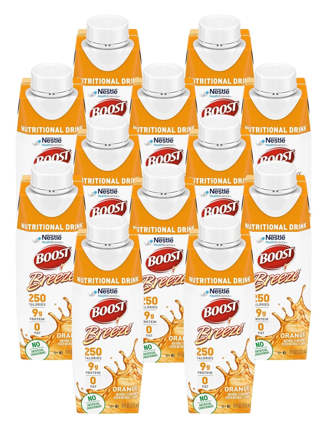 Boost Breeze Nutritional Drink, Ready to Drink Nutrition Beverage, Clear Liquid Nutrition Drink, Fat Free Nutritional Drink, High Protein Nutrition