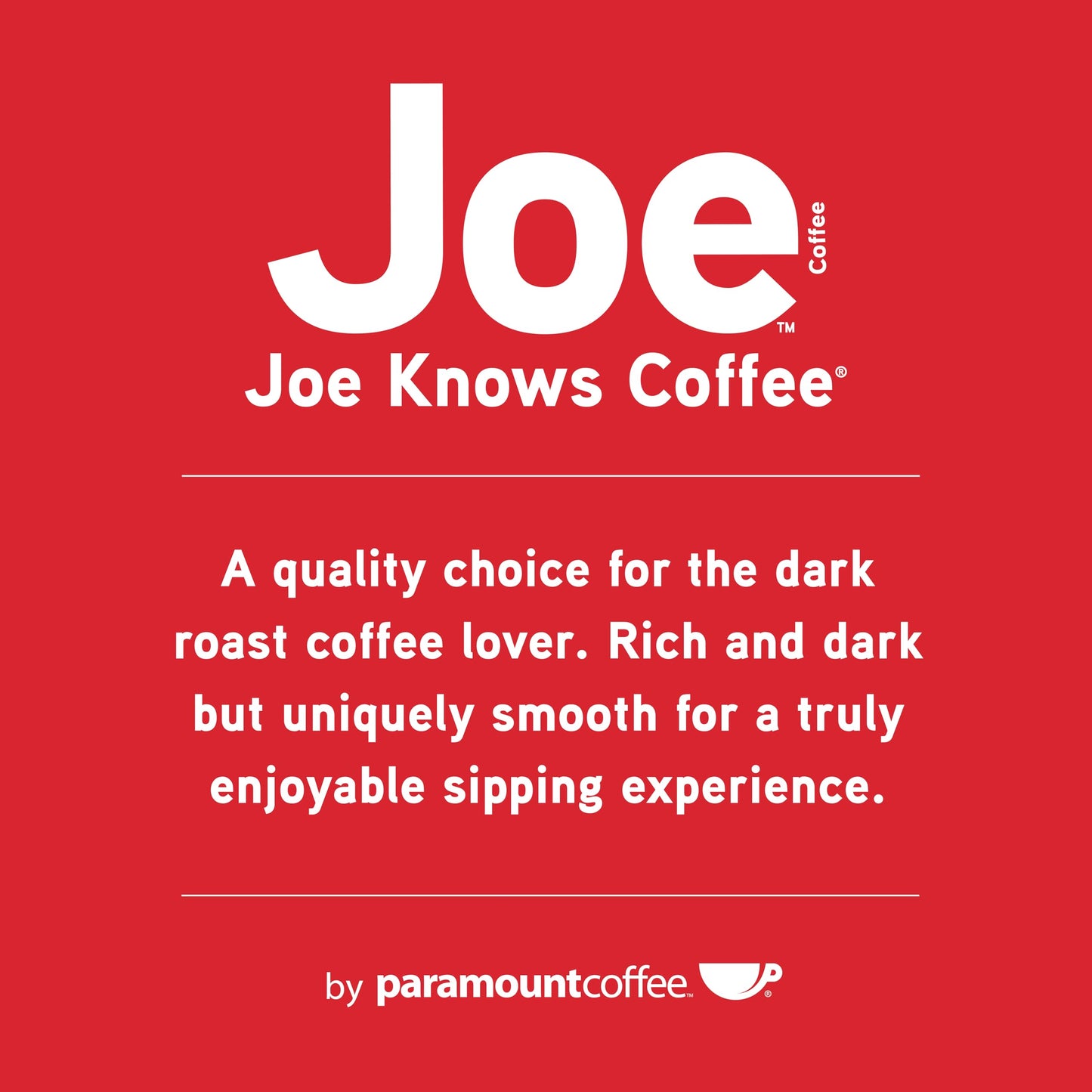 Joe Knows Coffee, Tall Dark & Handsome - 50 Count Compostable Dark Roast Coffee Pods | Bold & Rich Flavor | Compatible With K-Cup Brewers |