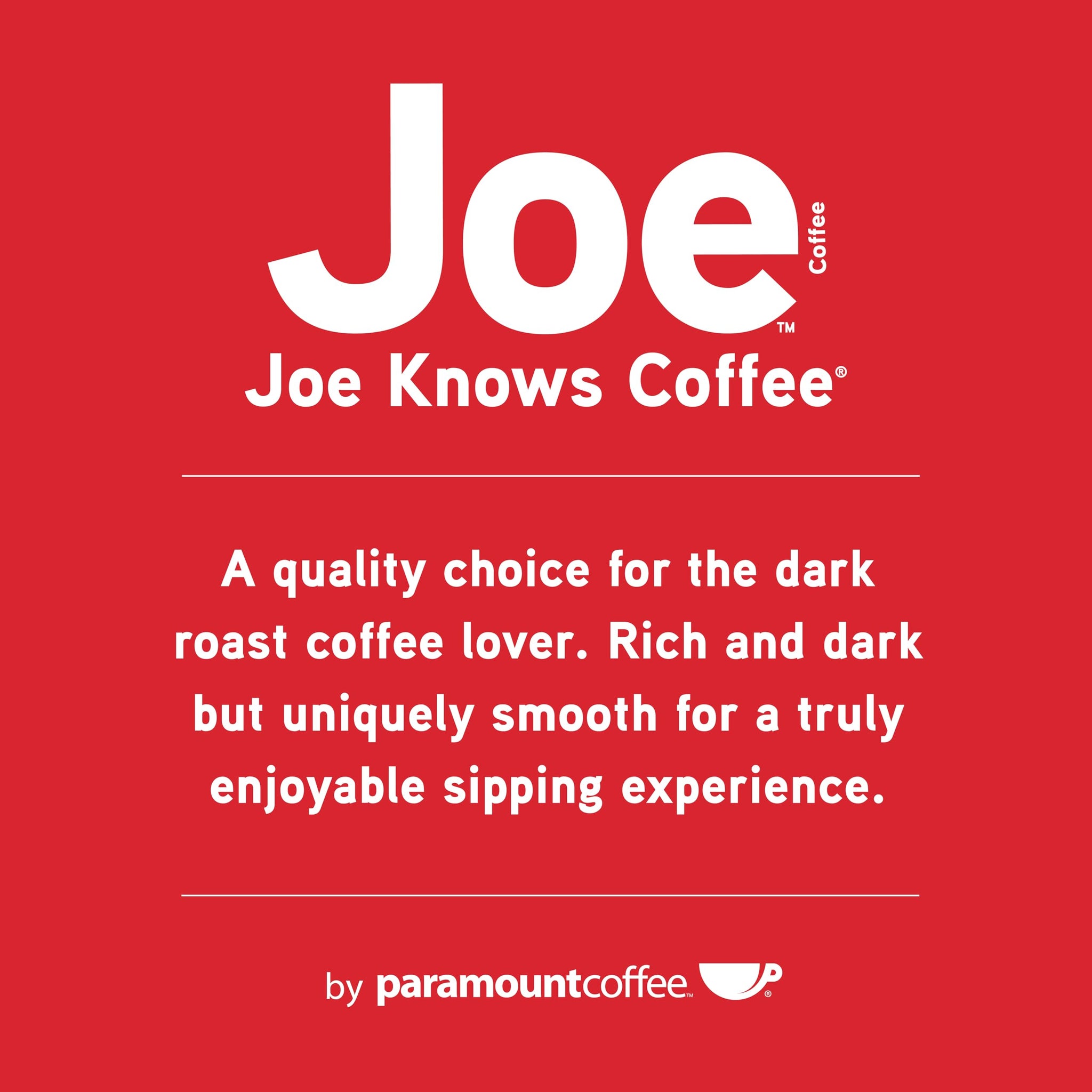 Joe Knows Coffee, Tall Dark & Handsome - 50 Count Compostable Dark Roast Coffee Pods | Bold & Rich Flavor | Compatible With K-Cup Brewers |