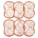 Bright Habits Sponge Set in Hens Pink, 6 Pack Super Absorbent Washable Reusable Cleaning Sponges Made from Recycled Materials, Durable Eco Friendly
