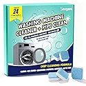 Washing Machine Cleaner Tablets and Deodorizer: 24 Pack Laundry Machine Tub Descaler Cleaner, Deep Cleaning Household Pods for HE Front Loader Top