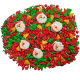 1 Bottle Christmas Sprinkles for Cookie Decorating Cake Toppers Christmas Tree Bells Candy Cupcake Topper Dessert Sprinkle Decorations with 6 Pieces