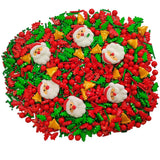 1 Bottle Christmas Sprinkles for Cookie Decorating Cake Toppers Christmas Tree Bells Candy Cupcake Topper Dessert Sprinkle Decorations with 6 Pieces