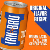 IRN-BRU Original Scottish Sparkling Soda, Citrus Flavored Carbonated Drink - Sparkling Flavored Soft Drink, 32 Flavor Recipe, 11.1 fl oz Cans, Pack