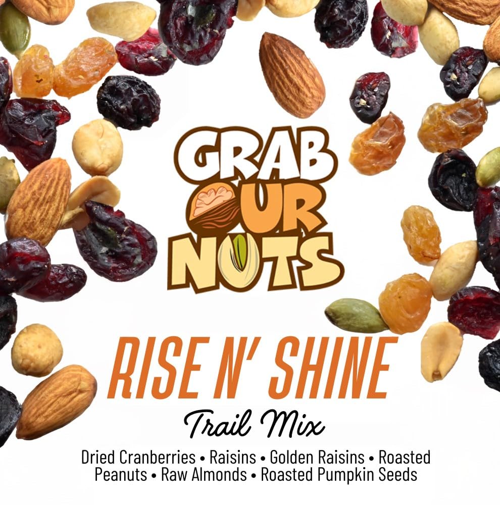 Grab Our Nuts Rise n' Shine Trail Mix 40 Ounce Jar