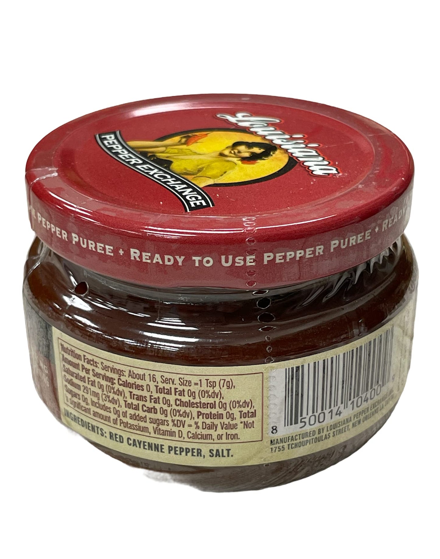Cayenne - Louisiana Pepper Exchange - Fresh Pepper Replacement (Cayenne Pepper Puree) 1 Jar - Plant-Based, Gluten-Free. Replace Fresh Pepper